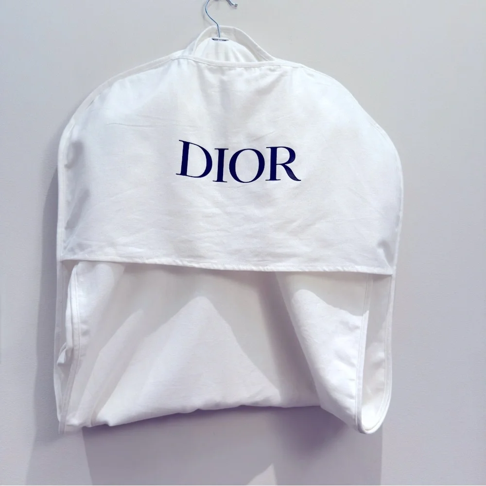 Dior Large White Garment Bag Cotton 4 Feet x 2 Feet